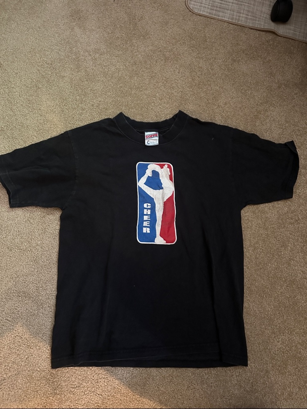 Black Cheer Graphic Tee - Unbranded